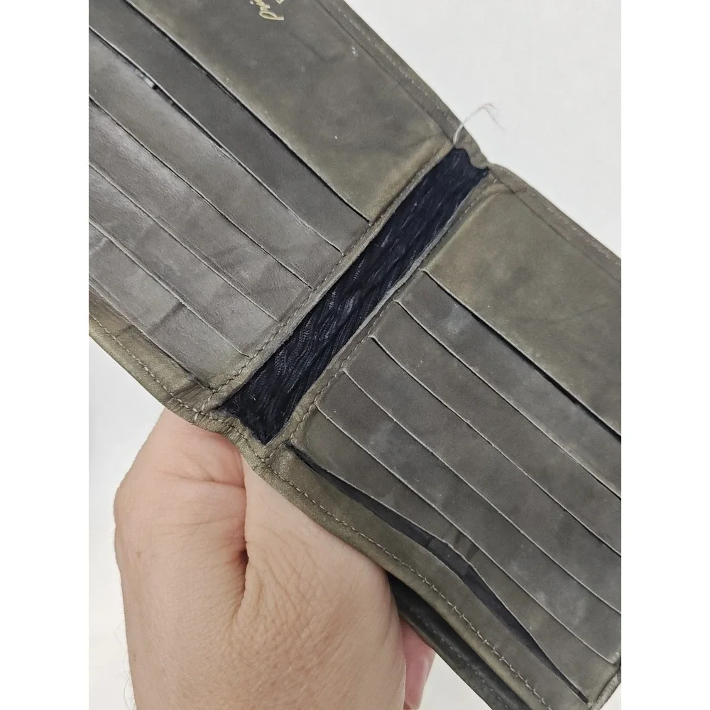 Mens Brown Wallet PRINCE‎ GARDNER Vintage Full Grain Leather American Made